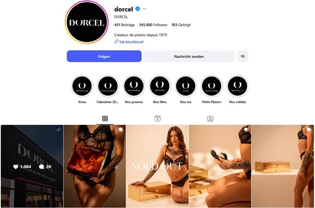 Dorcel Instagram Account